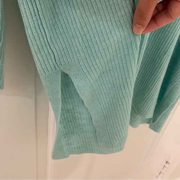 Eileen Fisher Organic Linen Delave Crew Neck Top Boxy Fit Long Length Size Med - Picture 5 of 11